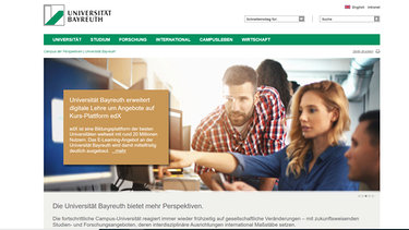 Screenshot der Uni Bayreuth in Zeiten der Corona-Krise | Bild: Uni Bayreuth