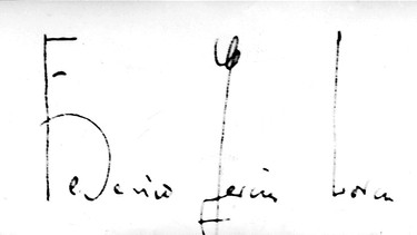 Federico García Lorcas Unterschrift | Bild: picture-alliance/dpa
