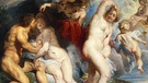 Gemälde Öl auf Leinwand "Ixion, von Juno getaeuscht" von Peter Paul Rubens. Jupiter täuscht Ixion durch das Trugbild einer Wolke vom Aussehen der Juno. Aus der Verbindung gehen die Kentauren hervor. | Bild: picture-alliance/dpa
