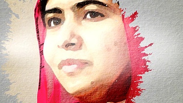Malala Yousafzi, gemalt | Bild: BR