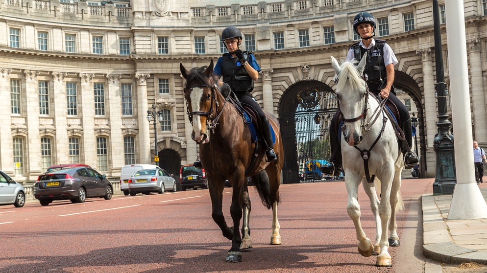 Berittene Polizei in London. | Bild: colourbox.com