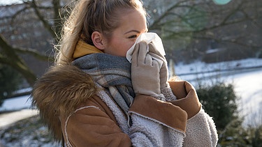 Symbolbild: Erkältung im Winter | Bild: picture alliance / dpa 