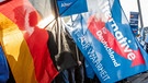 Demonstranten mit AFD- und Deutschland-Fahnen | Bild: picture-alliance/dpa