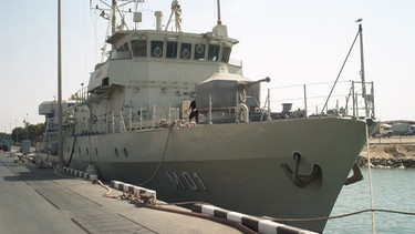 Minenjagdboot der Frankenthal-Klasse. Dieser Typ wird von den Vereinigten Arabischen Emirate eingesetzt.  | Bild: Frank Schlünsen/Shipspotting.de