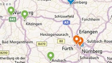 Baden in Flüssen / Karte | Bild: bing