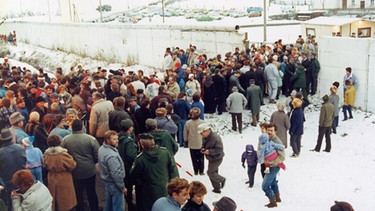 Eröffnung des Grenzübergangs Mödlareuth, 09.12.1989 | Bild: Mediathek des Deutsch-Deutschen Museum Mödlareuth