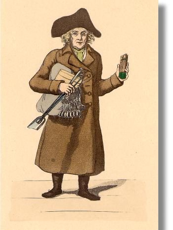 Bild eines Bleistiftverkäufers um 1808 | Bild: Faber-Castell