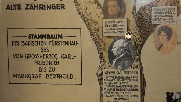 Möglicher Hauser-Stammbaum im Markgrafenmuseum Ansbach | Bild: BR-Studio Franken/Inga Pflug