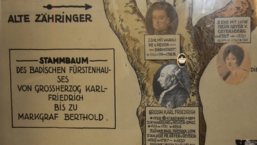 Möglicher Hauser-Stammbaum im Markgrafenmuseum Ansbach | Bild: BR-Studio Franken/Inga Pflug