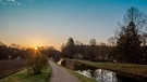 6:30 Uhr, Blick Richtung Schleuse 62 am alten Kanal in Röthenbach b. St. Wolfgang. | Bild: Wolfgang Hahn, Röthenbach b. St. Wolfgang, 23.03.2024