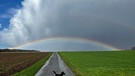 Regenbogen bei Wiesentheid. | Bild: Nadine Zachar, Kitzingen, 29.03.2024