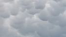 Die Wolken haben noch jede Menge Regen in ihren Beuteln. Blick vom Bergfriedhof in Schonungen. | Bild: Cornelia Böhm, Detter, 17.04.2024