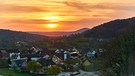 Sonnenuntergang im Lautergrund bei Bad Staffelstein.Im Fodergrund ist Stublang zu sehen. | Bild: Albert Wagner, Lichtenfels, 17.04.2018