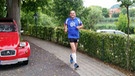 Jürgen, der Läufer der BR Franken-Staffel für den Challenge Roth | Bild: Jürgen Grimmer