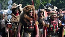 Als römische Legionäre verkleidete Darsteller | Bild: picture-alliance/dpa