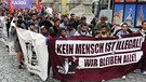 Protestzug von Asylbewerbern | Bild: picture-alliance/dpa