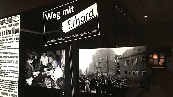 Generalstreik gegen Ludwig Erhard und seine Reformen | Bild: Tina Wenzel