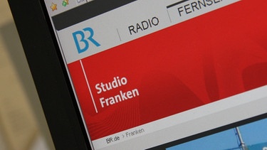 PC-Monitor mit der Studio Franken-Seite | Bild: BR-Studio Franken/Rainer Aul