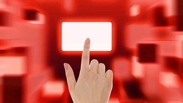 Finger zeigt auf eine weiße Fläche | Bild: colourbox.com