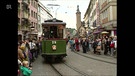 Parade historischer Straßenbahnen in Würzburg | Bild: Bayerischer Rundfunk
