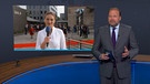 Die bayerische Digitalministerin Gerlach im Gespräch mit BR24 Moderator Andreas Bachmann | Bild: Bayerischer Rundfunk 2023