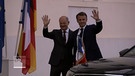 Scholz und Macron | Bild: Bayerischer Rundfunk 2024