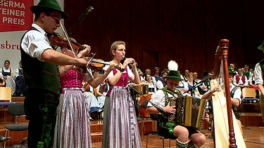 Die Geigenmusik "Hoib und Hoib" aus Garmisch-Partenkirchen | Bild: Bayerischer Rundfunk