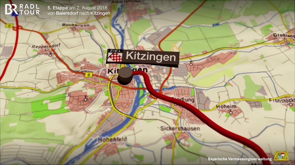 5. Etappe der BR-Radltour : Von Baiersdorf nach Kitzingen | Bild: Bayerischer Rundfunk