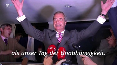 Nigel Farage | Bild: Bayerischer Rundfunk