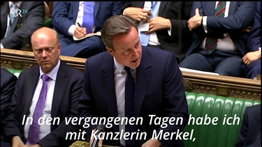 Premierminister Cameron im Parlament | Bild: Bayerischer Rundfunk