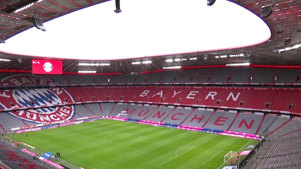 Leere Ränge in der Allianz-Arena | Bild: Bayerischer Rundfunk