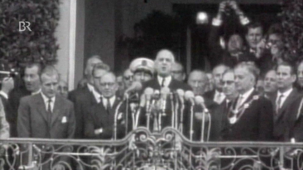 De Gaulle bei seinem Bonn-Besuch am 5.9.1962 | Bild: Bayerischer Rundfunk
