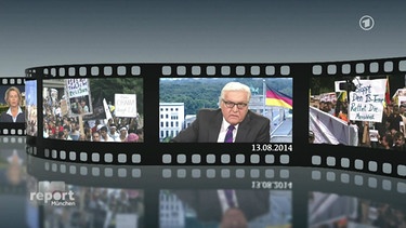 Filmstreifen mit Bildern zur deutschen Irak-Politik | Bild: Bayerischer Rundfunk