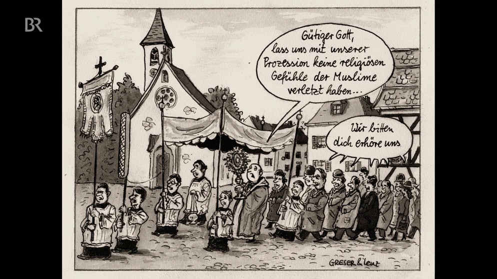 karikaturisten-greser-lenz- | Bild: Bayerischer Rundfunk