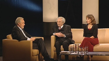 Andreas Bönte, Max Mannheimer, Judith Faessler (v.l.n.r.) | Bild: Bayerisches Fernsehen
