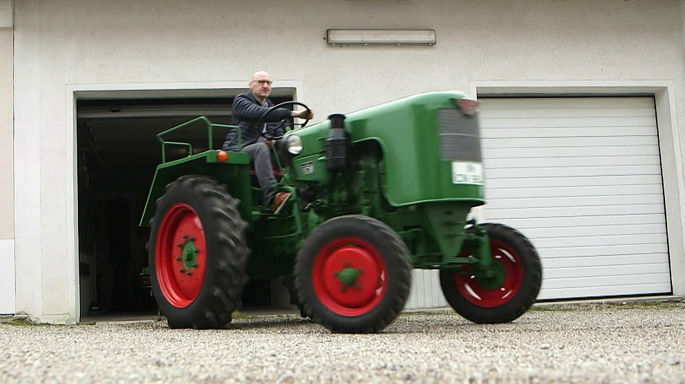 Traktor der Marke Funk | Bild: Bayerischer Rundfunk