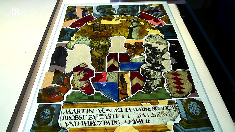500 Jahre altes Bleiglasfenster | Bild: Bayerischer Rundfunk