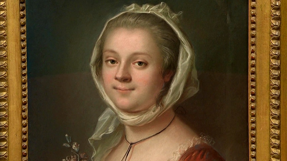 Damenporträt in Pastell von Vincent de Montpetit, 1760 | Bild: Bayerischer Rundfunk