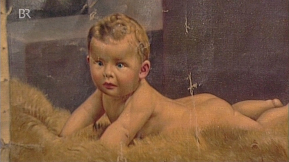 Baby, Foto als Ölgemälde "veredelt" | Bild: Bayerischer Rundfunk