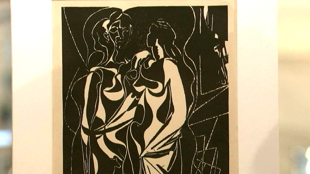 Holzschnitt nach Picasso | Bild: Bayerischer Rundfunk
