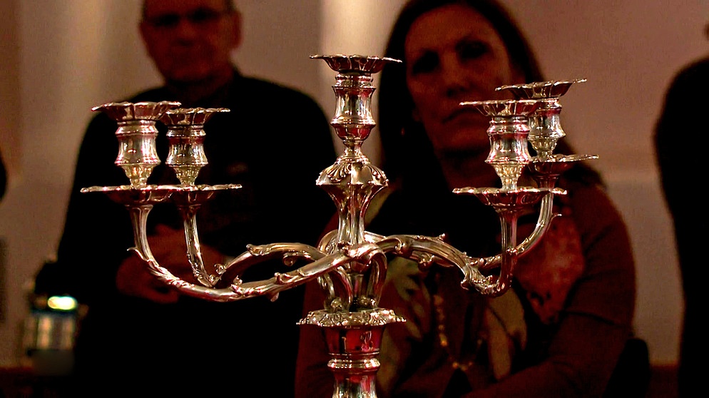 Englischer Kerzenleuchter aus massivem Silber | Bild: Bayerischer Rundfunk
