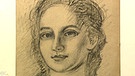 Mädchenporträt. Ob diese Zeichnung eines Mädchengesichts mit ausdrucksstarken, dunklen Augen wirklich von Balthasar Klossowski de Rola, genannt Balthus, stammt? Dann wäre sie 15.000 bis 20.000 Euro wert.  | Bild: Bayerischer Rundfunk