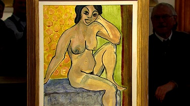 Nackte "Matisse". Knapp 1.000 Euro hat der mit "Henri Matisse" signierte Mädchenakt gekostet. Ein so großes Original-Aquarell dieses Meisters der klassischen Moderne wäre um eine Million Euro wert…
Geschätzter Wert: wenige hundert Euro | Bild: Bayerischer Rundfunk