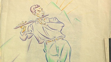 Zeichnung und  Radierung. Max Ackermann, ein Pionier der abstrakten Kunst, hatte in den frühen Zwanzigern tänzerische Bewegung noch auf recht realistische Weise in Zeichnung und Radierung umgesetzt. Geschätzter Wert: 1.400 bis 1.800 Euro (beide Blätter) | Bild: Bayerischer Rundfunk