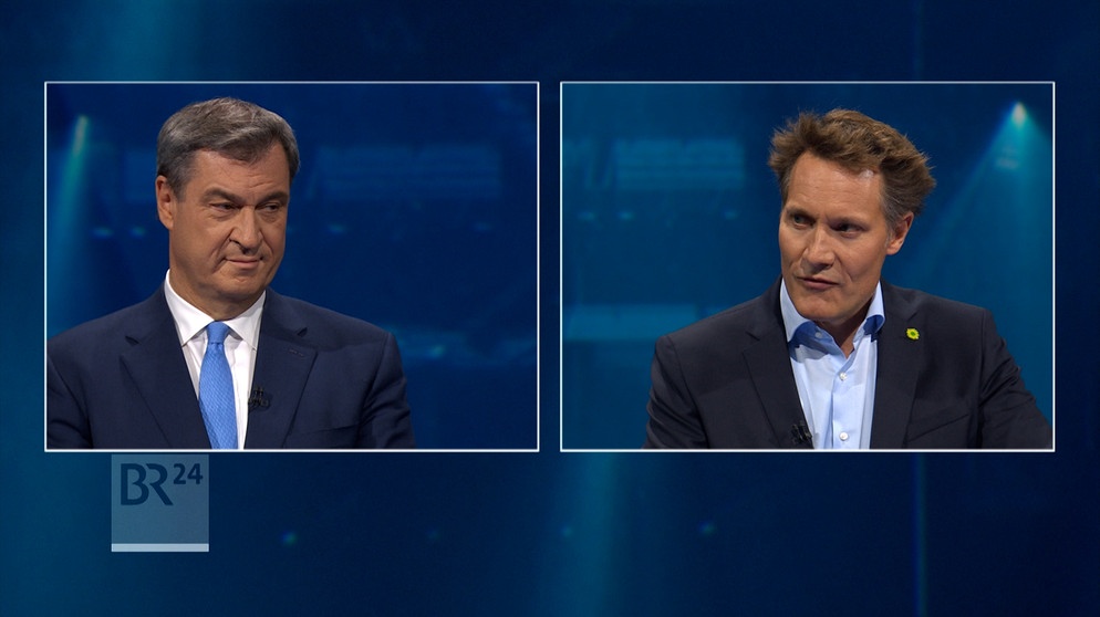 TV-Duell zur Landtagswahl | Bild: Bayerischer Rundfunk 2023