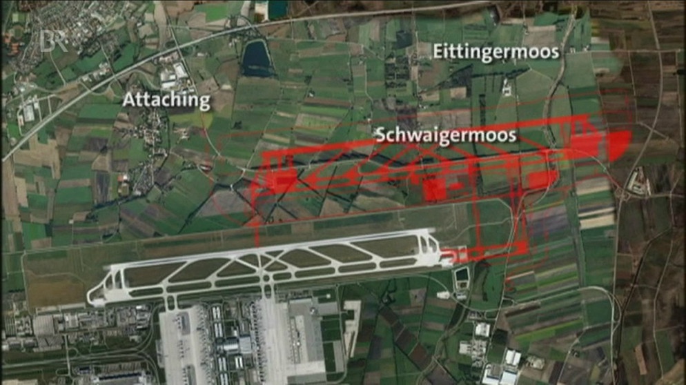 Plan zegt dritte Startbahn am Münchner Flughafen | Bild: Bayerischer Rundfunk