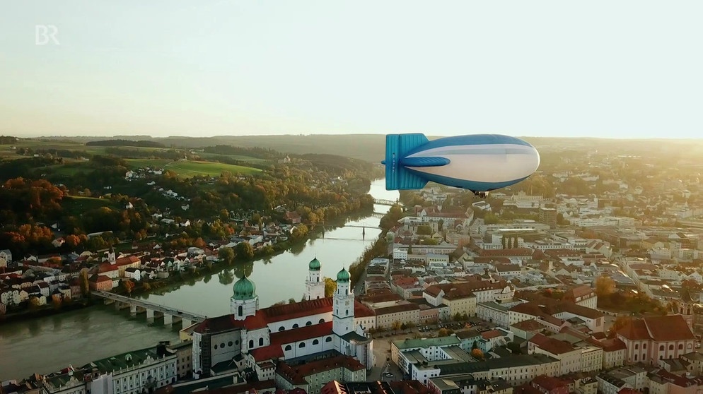 Luftschiff über Passau | Bild: Bayerischer Rundfunk