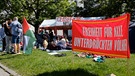 München: Juristisches Tauziehen um Pro-Palästina-Camp | Bild: Bayerischer Rundfunk 2024