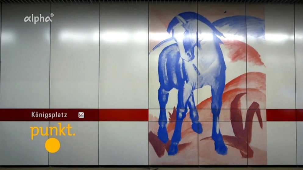 Das Blaue Pferd in der U-Bahn | Bild: Bayerischer Rundfunk