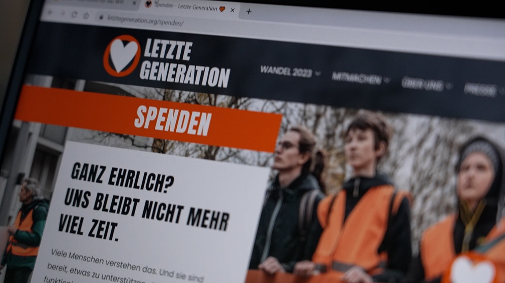 Letzte Generation | Bild: Bayerischer Rundfunk 2023